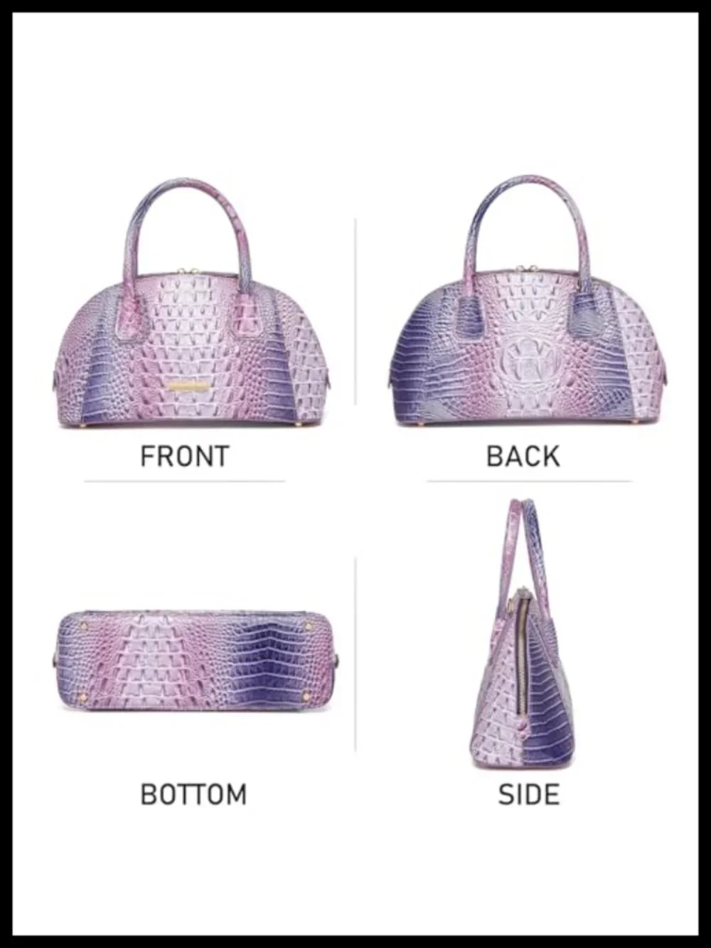 Vegan Leather Crocodile Hobo Purse Women Top Handle Tote Crossbody